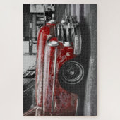 Puzzle Camion rouge rustique photo (Vertical)