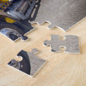 Puzzle Camion semi-remorque Jaune à gros bras (Côté)