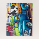 Puzzle Camionnette de Ferme Vintage (Vertical)