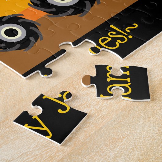 Puzzle Camions de construction Cadeau d'anniversaire Cust (Côté)