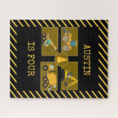 Puzzle Camions de Construction | Fête d'anniversaire pour (Horizontal)