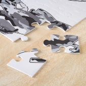 Puzzle Camoflage gris Snowmobiler (Côté)