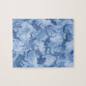 Puzzle Camouflage de reptile bleu (Horizontal)