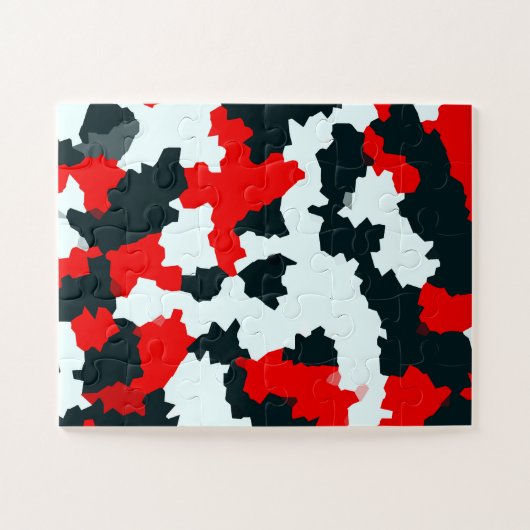 Puzzle Camouflage en mosaïque Abstraite géométrique irrég (Horizontal)