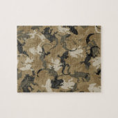 Puzzle Camouflage en reptile Brown (Horizontal)