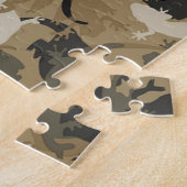 Puzzle Camouflage en reptile Brown (Côté)