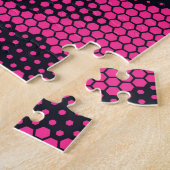 Puzzle Camouflage hexagonal, texture militaire arrière - (Côté)