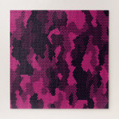 Puzzle Camouflage hexagonal, texture militaire arrière - (Horizontal)
