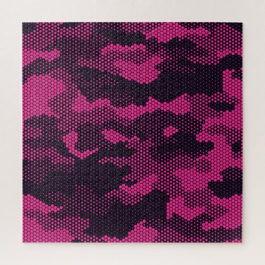 Puzzle Camouflage hexagonal, texture militaire arrière - (Vertical)