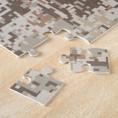 Puzzle Camouflage numérique de style beige du désert (Côté)