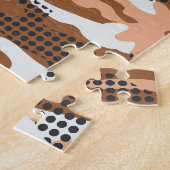 Puzzle Camouflage Polka Dot : Abstrait sans fil. (Côté)