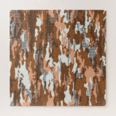 Puzzle Camouflage Polka Dot : Abstrait sans fil. (Horizontal)