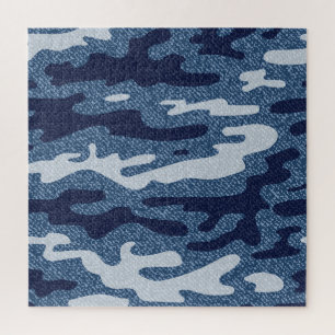 Puzzle Camouflage tacheté Denim Jeans Motif