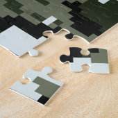 Puzzle Camouflage urbain numérique à 8 bits / Camo (Côté)