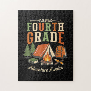 Puzzle Camp Aventure de quatrième année attend 4e année