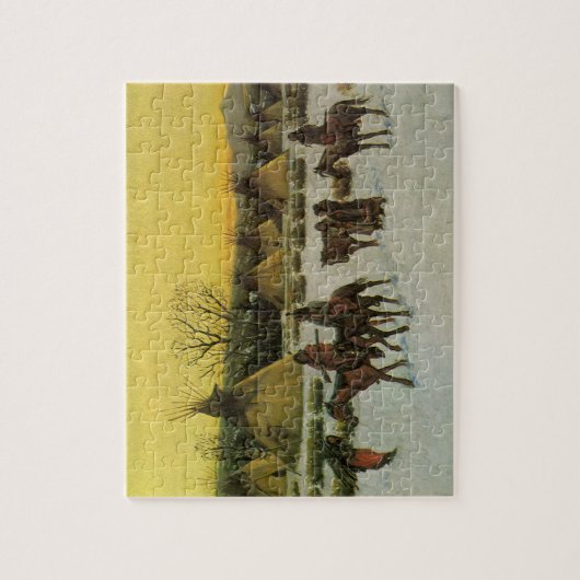 Puzzle Camp de Sioux à Wounded Knee par John Hauser (Vertical)