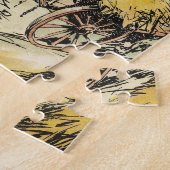 Puzzle campagne britannique, petit village, maisons ancie (Côté)