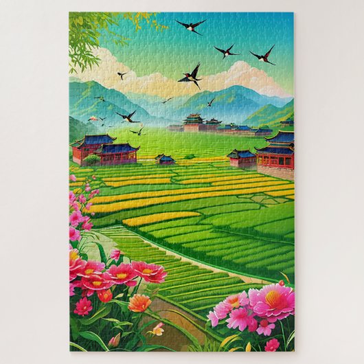 Puzzle campagne chinoise (Vertical)
