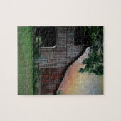 Puzzle campagne coucher de soleil paysage agricole ancien (Horizontal)