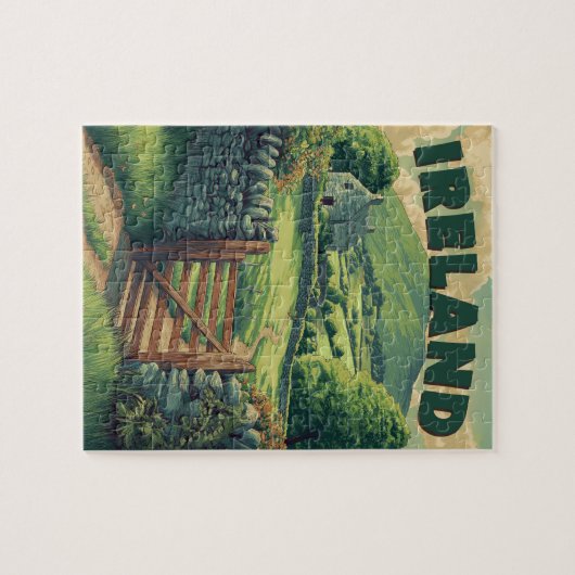 Puzzle Campagne d'Irlande vintage (Horizontal)