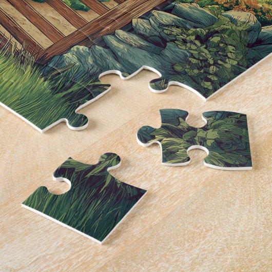 Puzzle Campagne d'Irlande vintage (Côté)