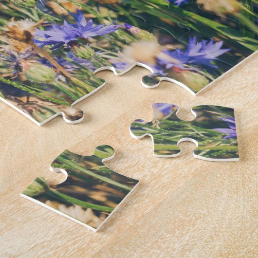 Puzzle Campagne rustique Champ de Cornflower (Côté)