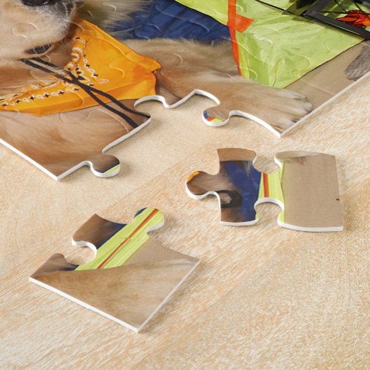 Puzzle Camper de chiens d'arrêt d'or (Côté)