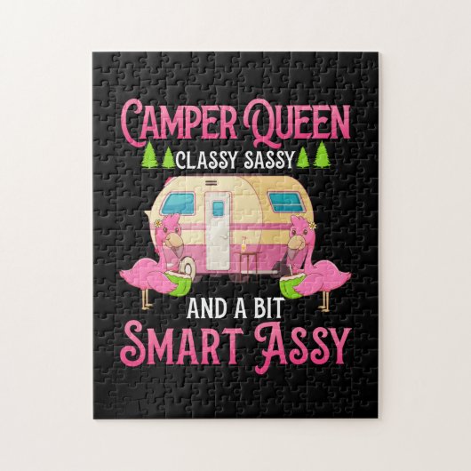 Puzzle Camper Queen Classy Sassy Smart Drôle Femmes Fille (Vertical)
