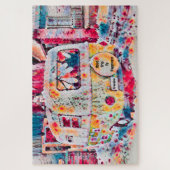 Puzzle Camper Retro Hippie Road Voyage vers la liberté du (Vertical)