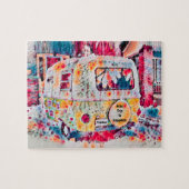 Puzzle Camper Retro Hippie Road Voyage vers la liberté du (Horizontal)
