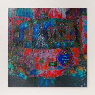 Puzzle Camper Retro Hippie Trouvez Votre Groove Et Votre 