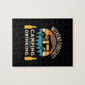 Puzzle Camping à bière avec anniversaire à bière (Horizontal)