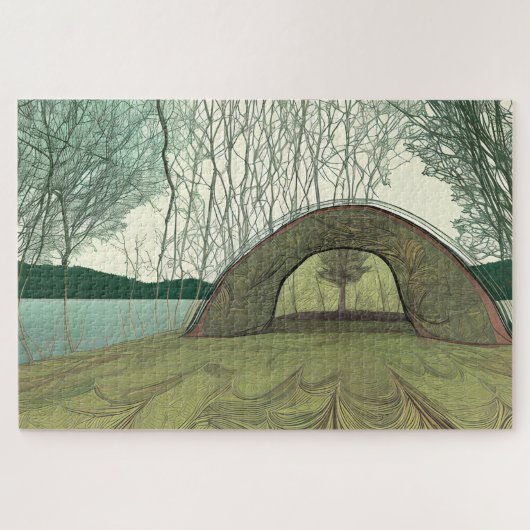 Puzzle Camping calme et paisible (Horizontal)