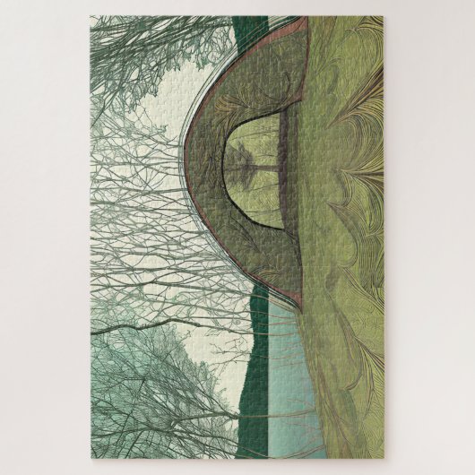 Puzzle Camping calme et paisible (Vertical)