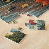 Puzzle Camping Caractère Rétro de Cottage Confortable (Côté)