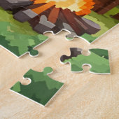 Puzzle Camping en pixel art (Côté)