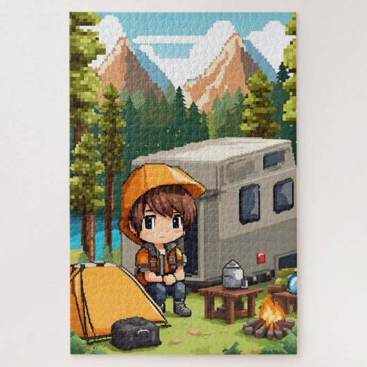 Puzzle Camping en pixel art (Vertical)