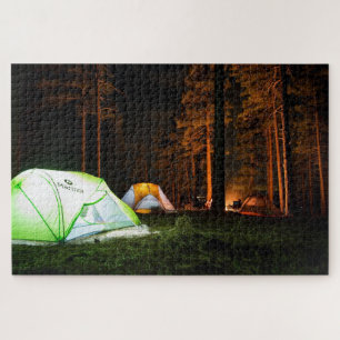 Puzzle Camping en plein air Aventure dans la nature Tente
