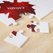 Puzzle CANADA 30 pièces Feuille d'érable rouge (Côté)