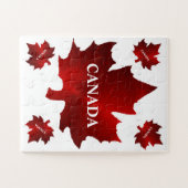 Puzzle CANADA 30 pièces Feuille d'érable rouge (Horizontal)