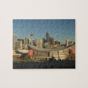 Puzzle Canada, Alberta, Calgary : Skyline de la ville à p