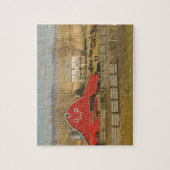 Puzzle Canada, Alberta, Pincher Creek : Red Barn & Ranch (Vertical)