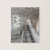 Puzzle Canada, Alberta. Train de neige VIA Rail entre (Vertical)