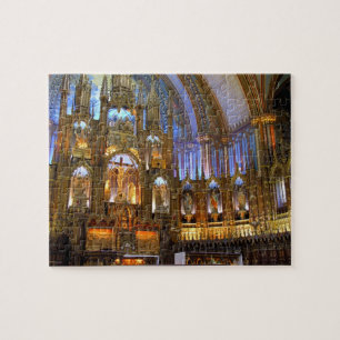 Puzzle Canada, Québec, Montréal. Intérieur de Notre