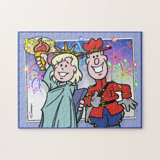 Puzzle Canada USA Friendship (Horizontal)