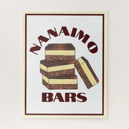 Puzzle Canadian Nanaimo Bars Canada Colombie-Britannique  (Vertical)