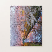Puzzle Canal aux fleurs de cerisier (Vertical)
