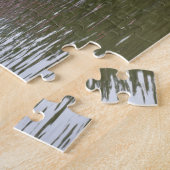 Puzzle Canal Boat and Swans on the River Avon England UK (Côté)