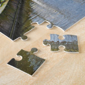 Puzzle Canal d'Amsterdam avec des bateaux (Côté)