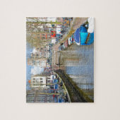 Puzzle Canal d'Amsterdam avec des bateaux (Vertical)
